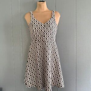 Altard State Fit & Flare Dress Geometric Print Sleeveless Casual Dress S